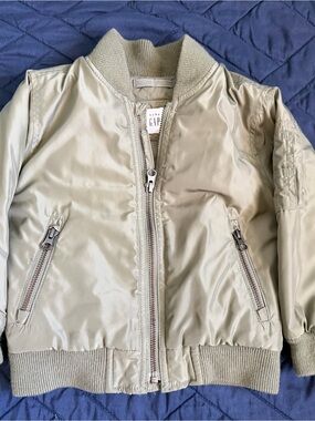 GAP Light Olive Bomber Jacket for Kids
